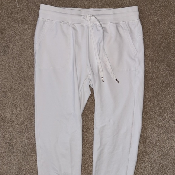 ZYIA Active White Unwind Jogger Pants, Size Small *defect - Picture 4 of 15